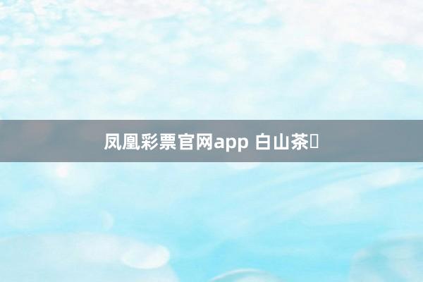 凤凰彩票官网app 白山茶‌